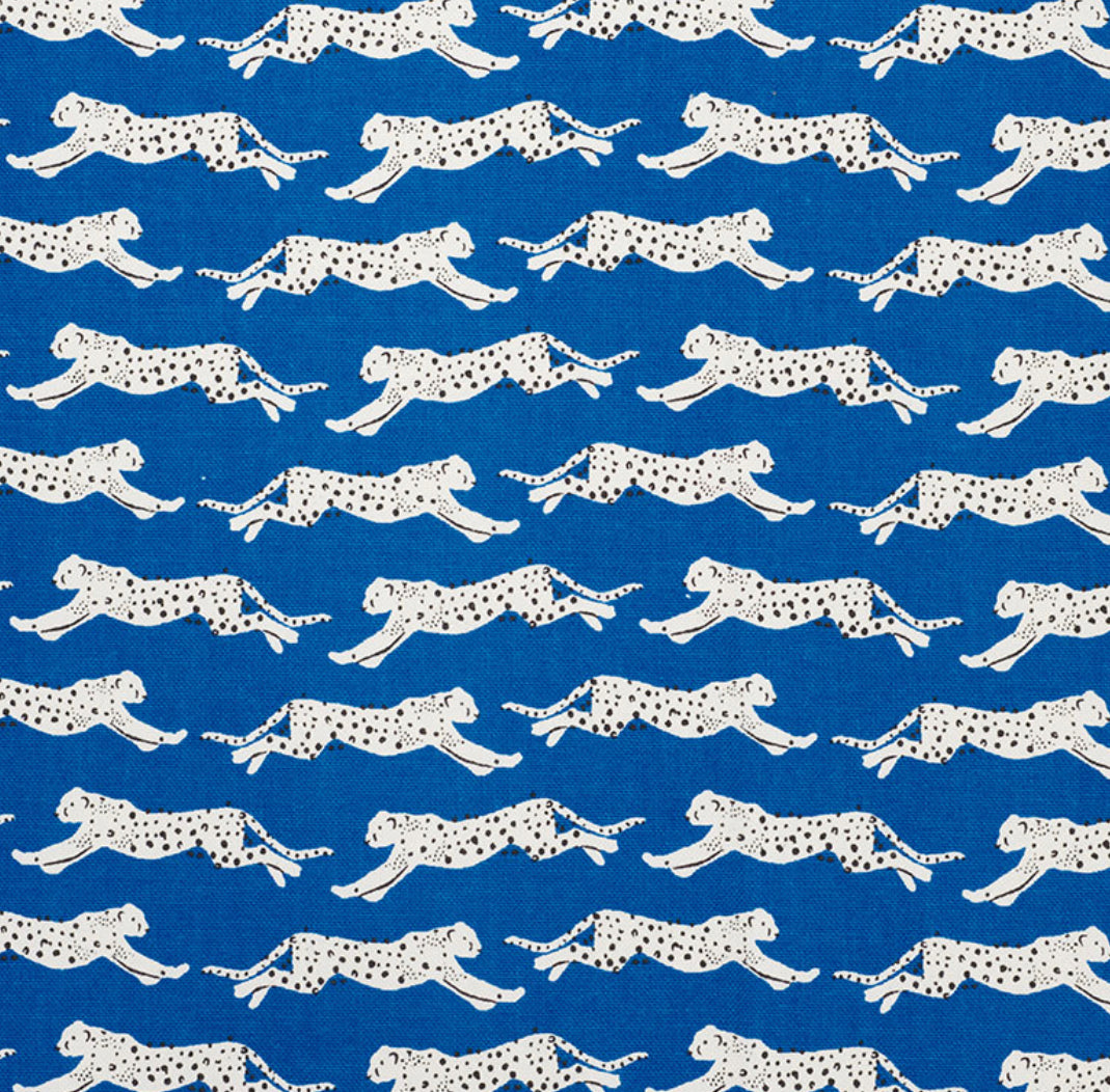 Blue Leopard Toiletry Bag