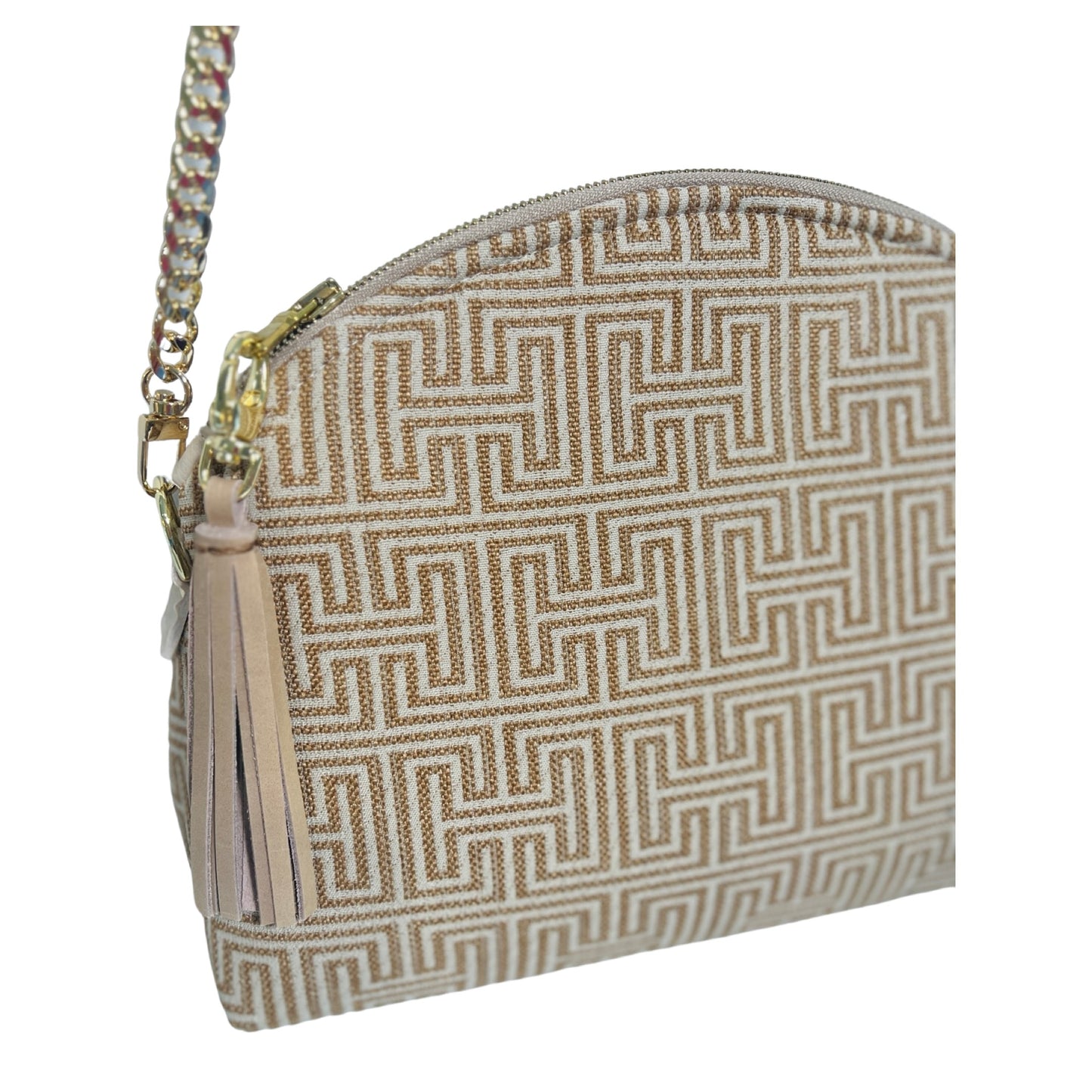 Taupe Geometric H Purse