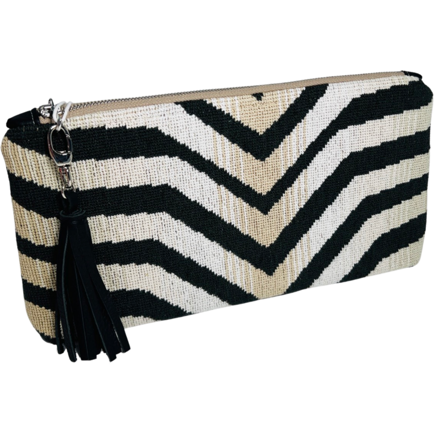 Zebra Needlepoint Clutch