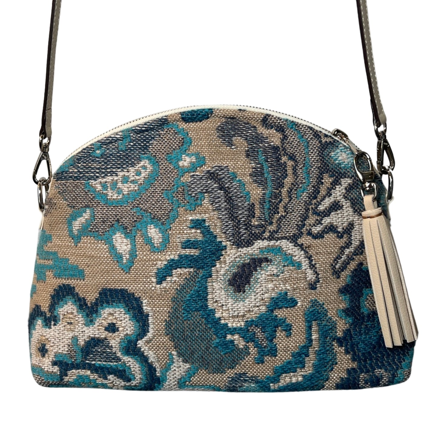 Wool Crewel Floral Purse