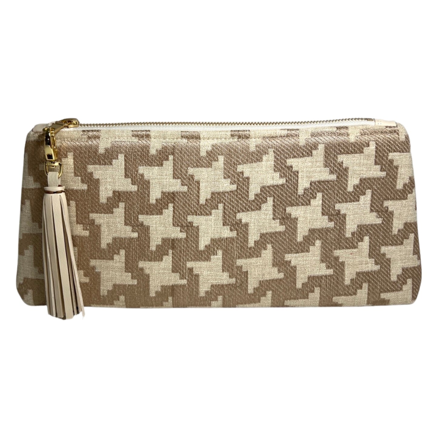 Taupe Geometric Clutch