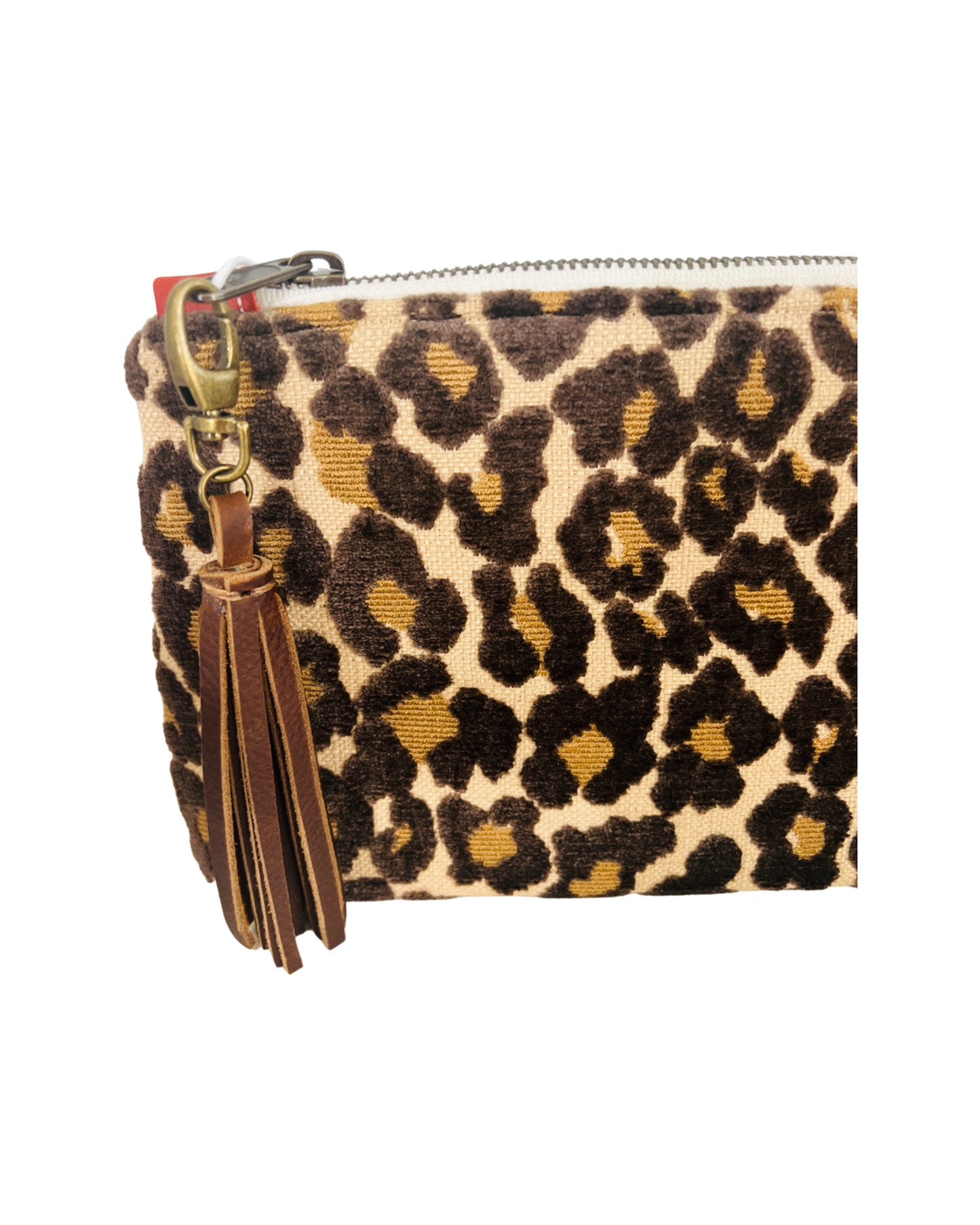 Leopard Velvet Clutch