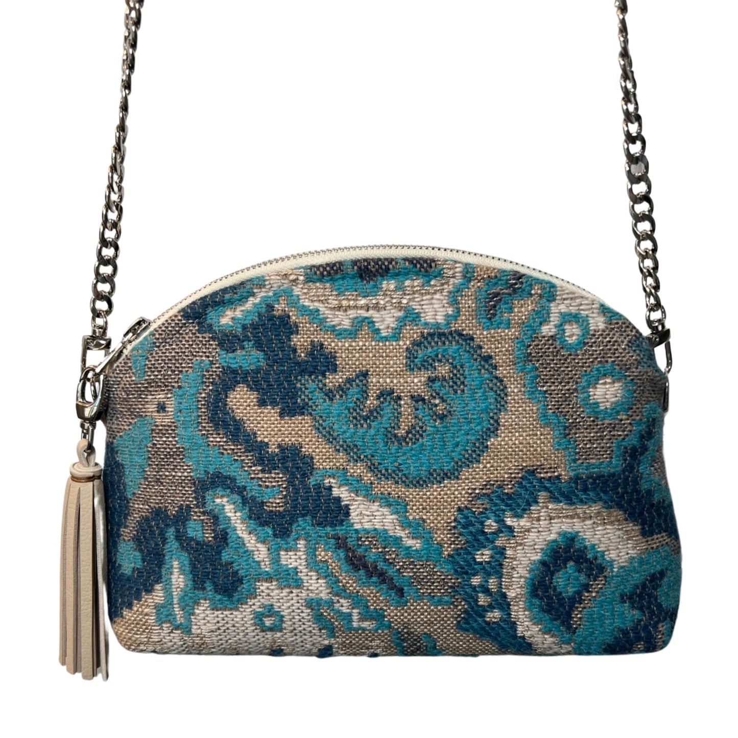 Wool Crewel Floral Purse