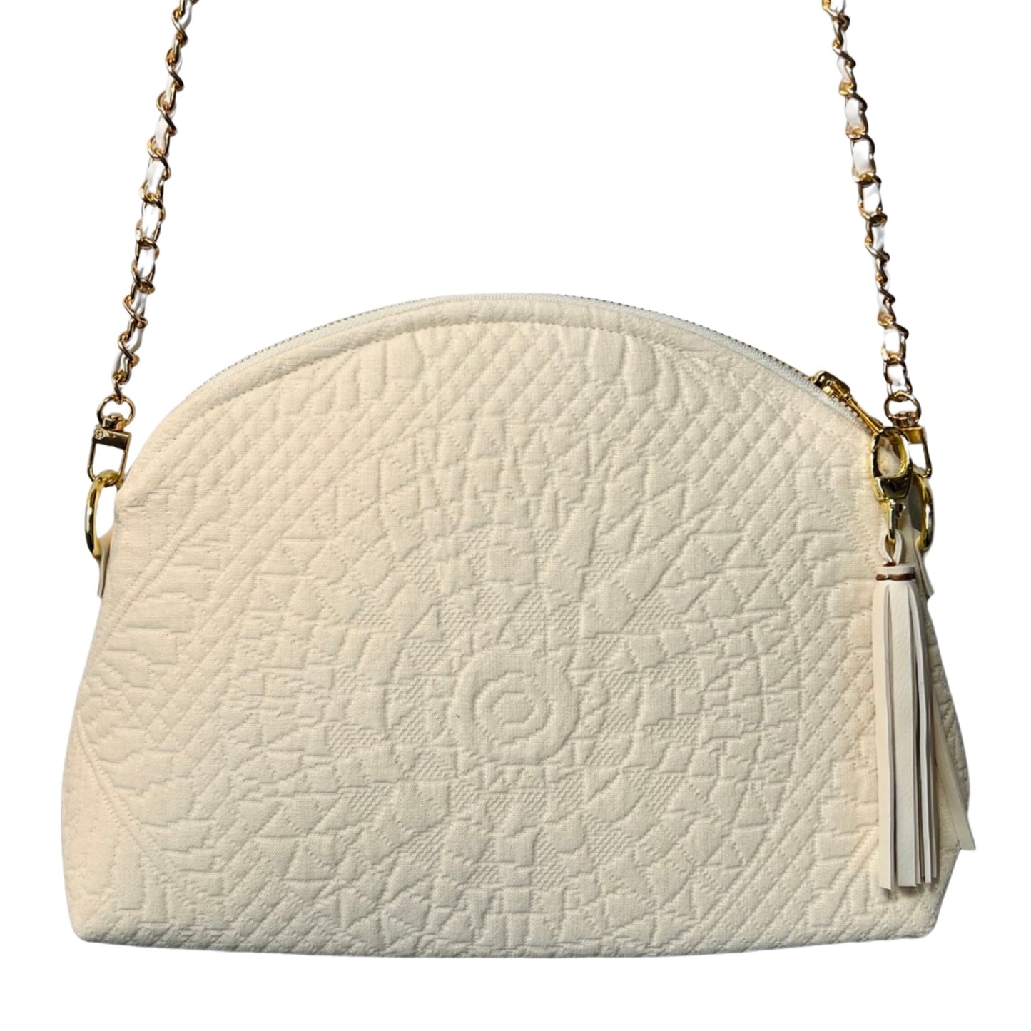 Jacquard Cream Purse
