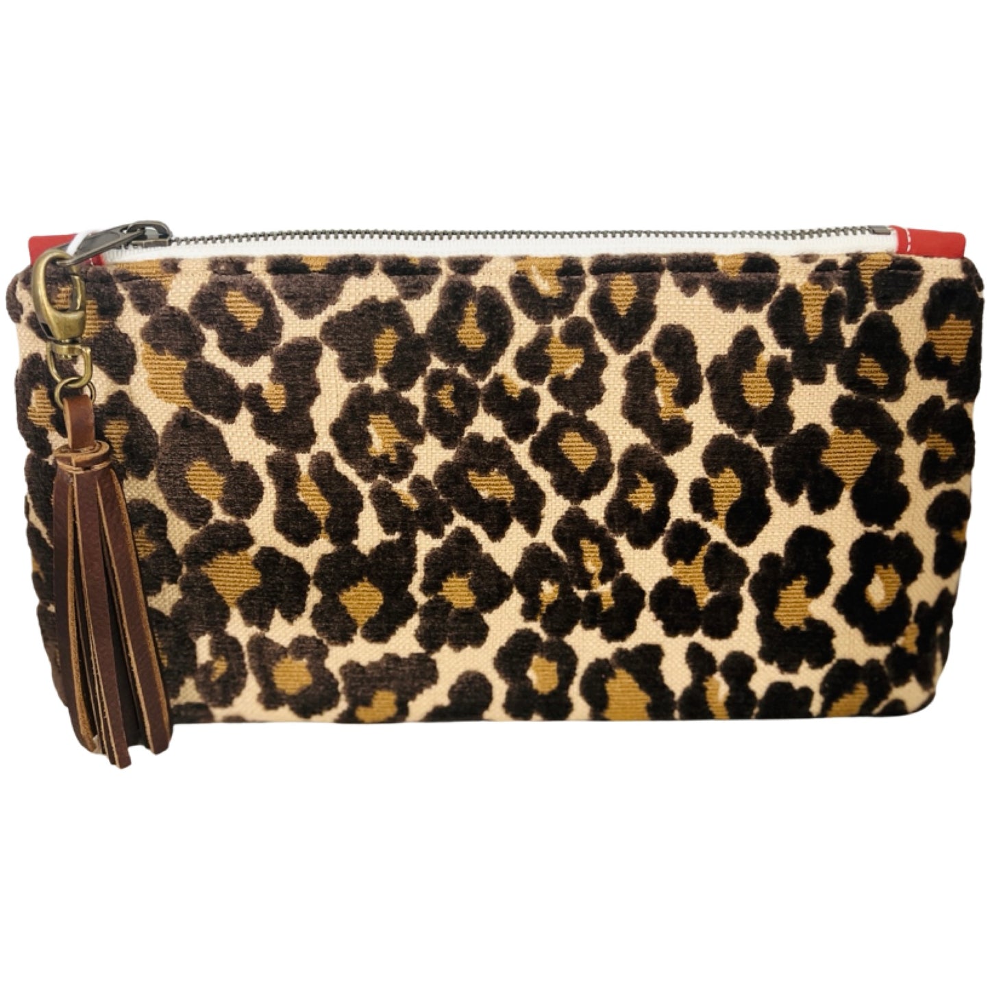 Leopard Velvet Clutch