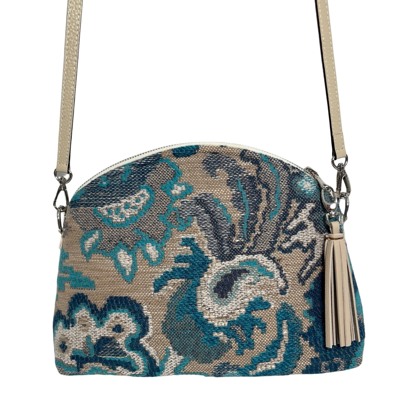 Wool Crewel Floral Purse