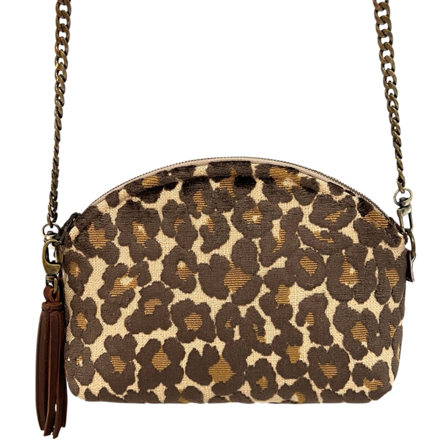 Leopard Velvet Purse