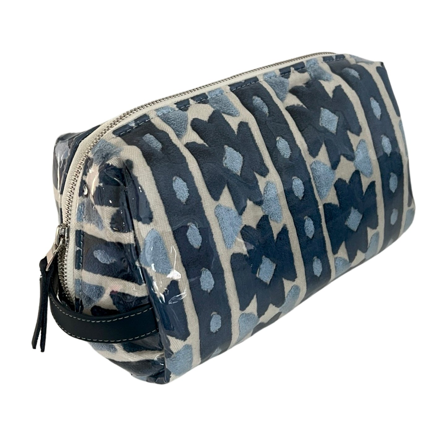 Kasbah Velvet Toiletry Bag in Blue