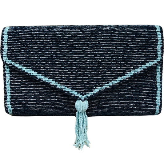 Navy/Blue Envelope Clutch