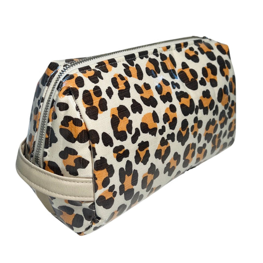 Orange Cheetah Toiletry Bag