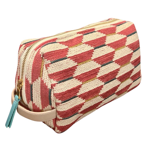 Optica Toiletry Bag in Brick Red