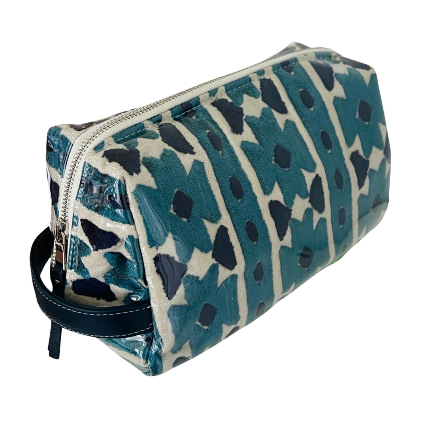 Kasbah Velvet Toiletry Bag in Teal