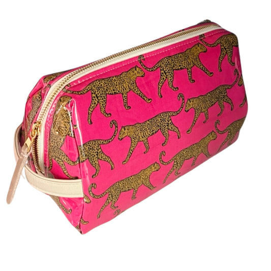 Pink Cheetah Toiletry Bag