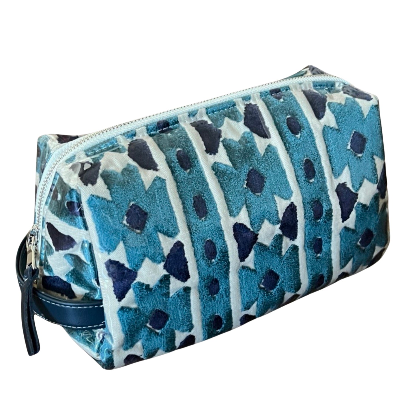 Kasbah Velvet Toiletry Bag in Teal