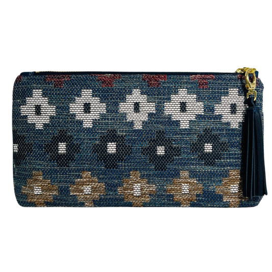 Navy Aztec Clutch