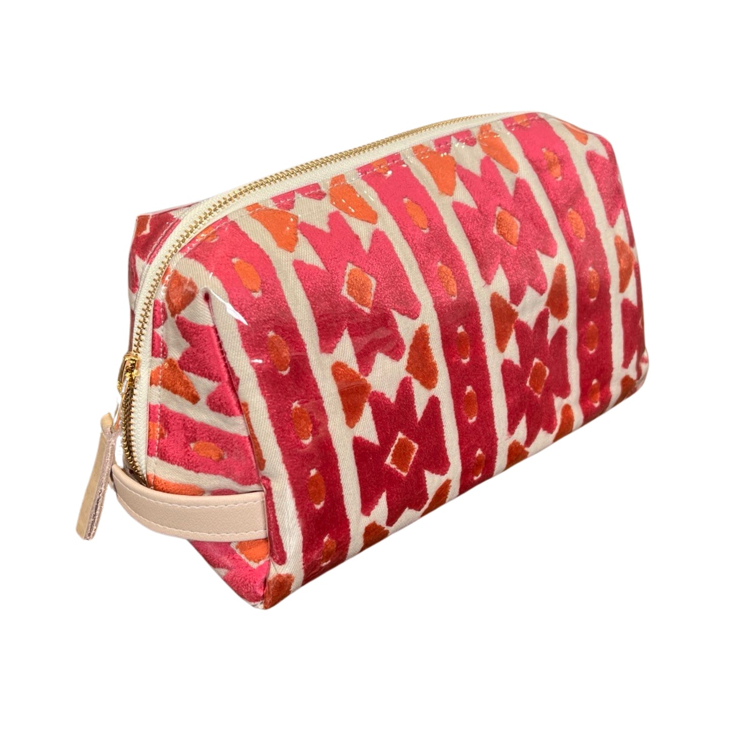 Kasbah Velvet Toiletry Bag in Pink