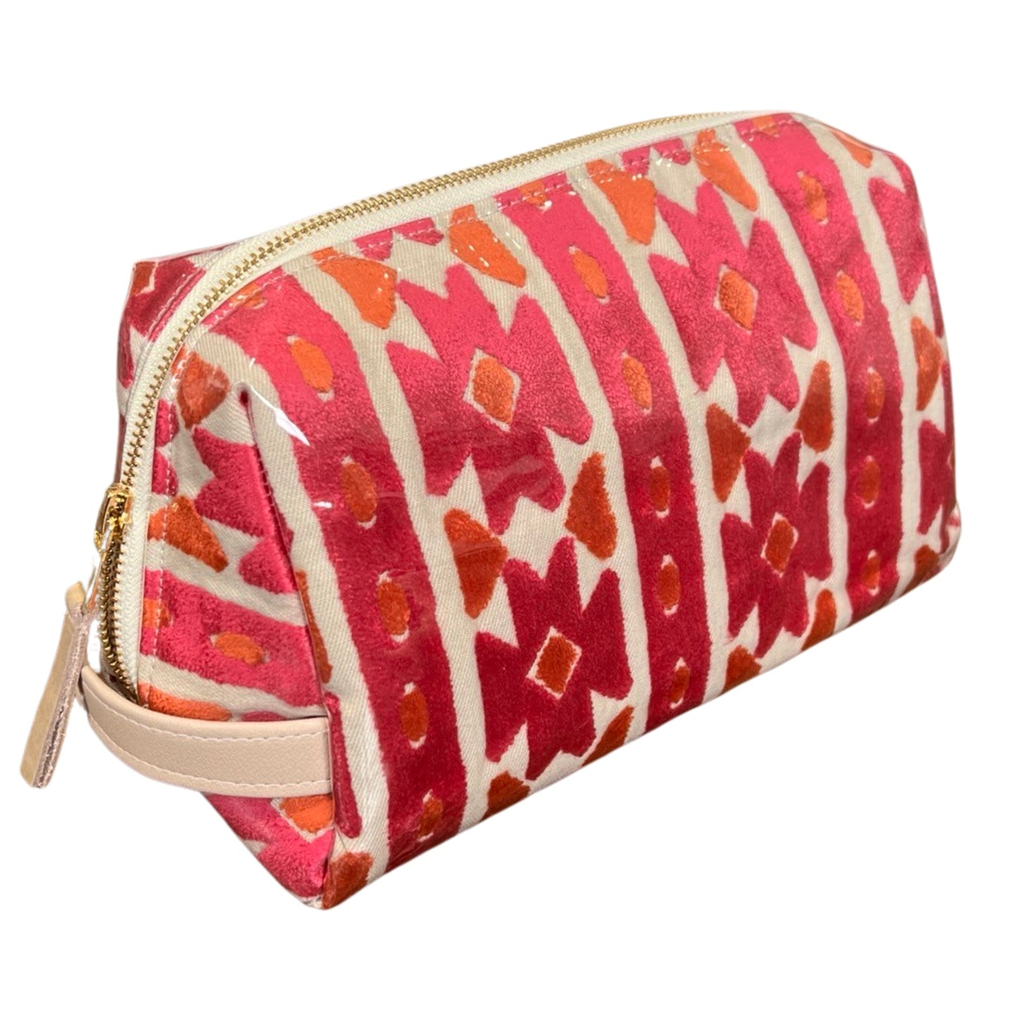 Kasbah Velvet Toiletry Bag in Pink
