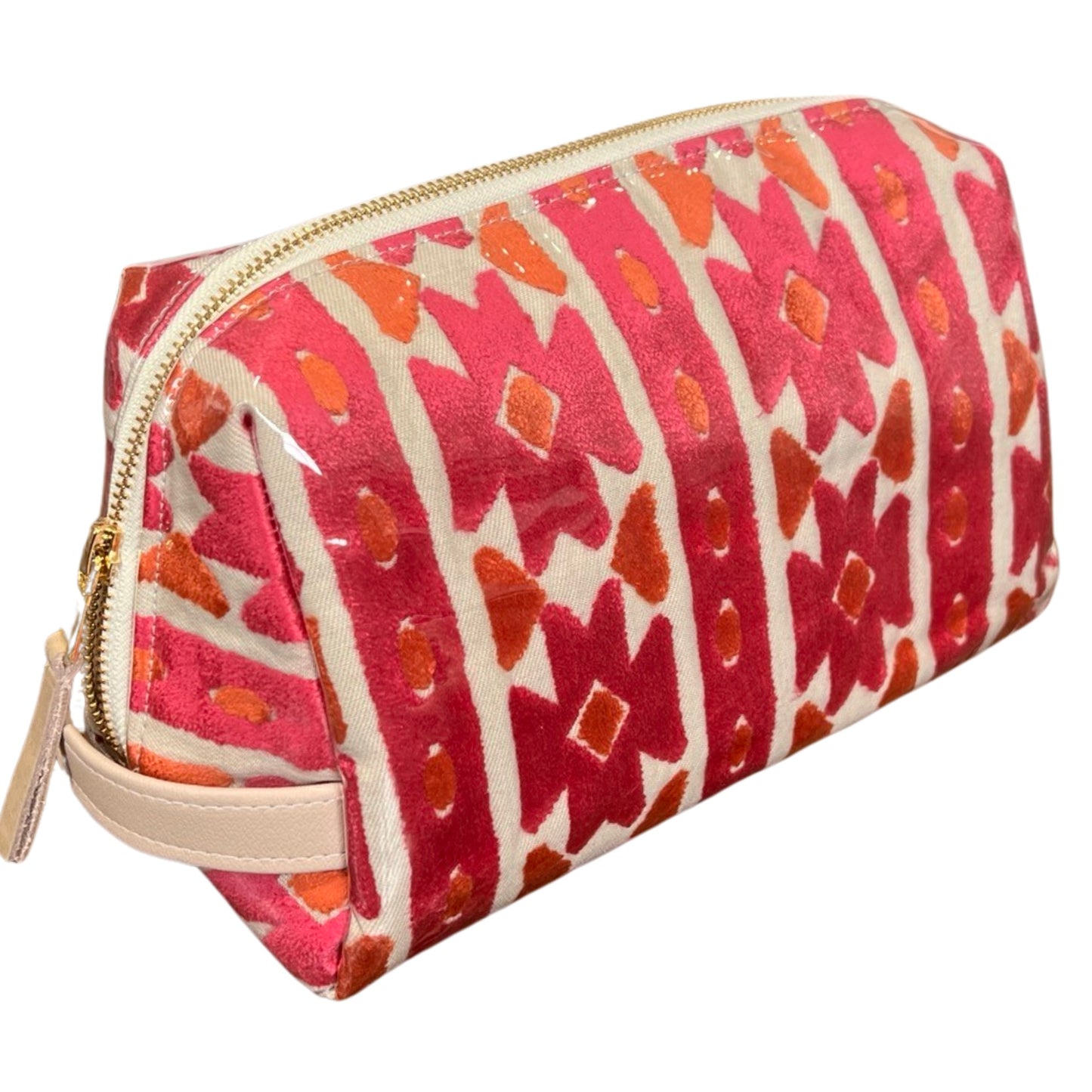 Kasbah Velvet Toiletry Bag in Pink