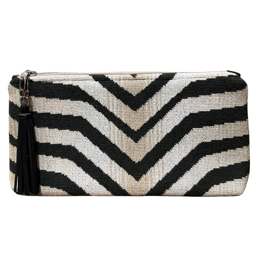 Zebra Needlepoint Clutch