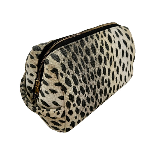 Natural Leopard Toiletry Bag
