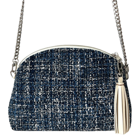 Navy Tweed Purse