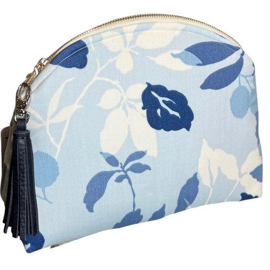 Blue and Teal Floral Performance Pouch