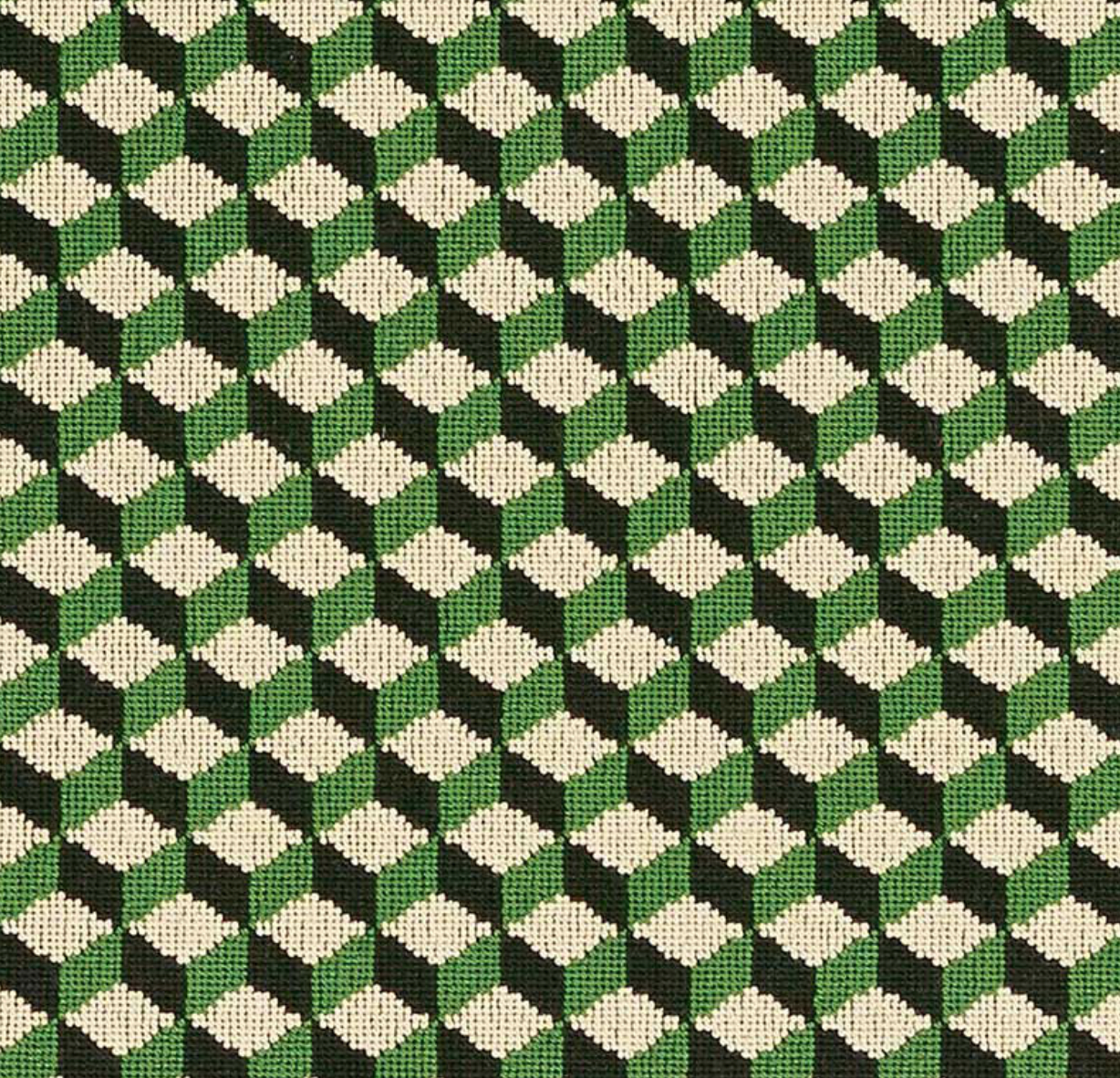Green Cube Needlepoint Purse