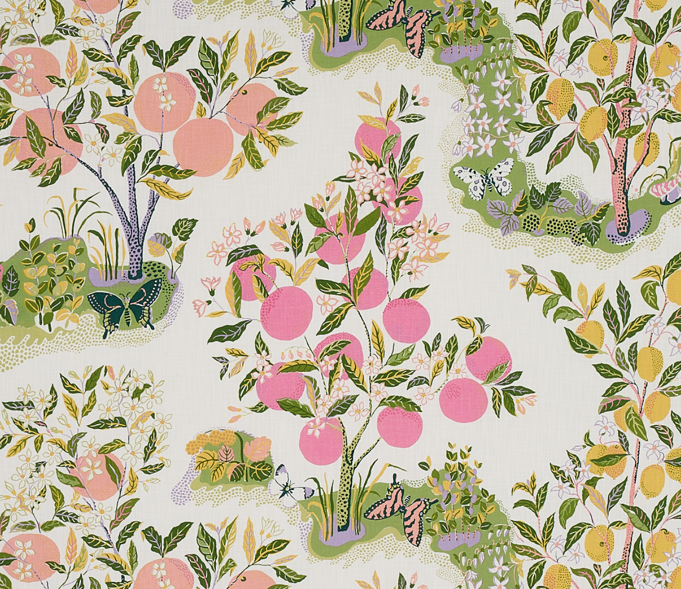 Pink Citrus Garden XL Clutch