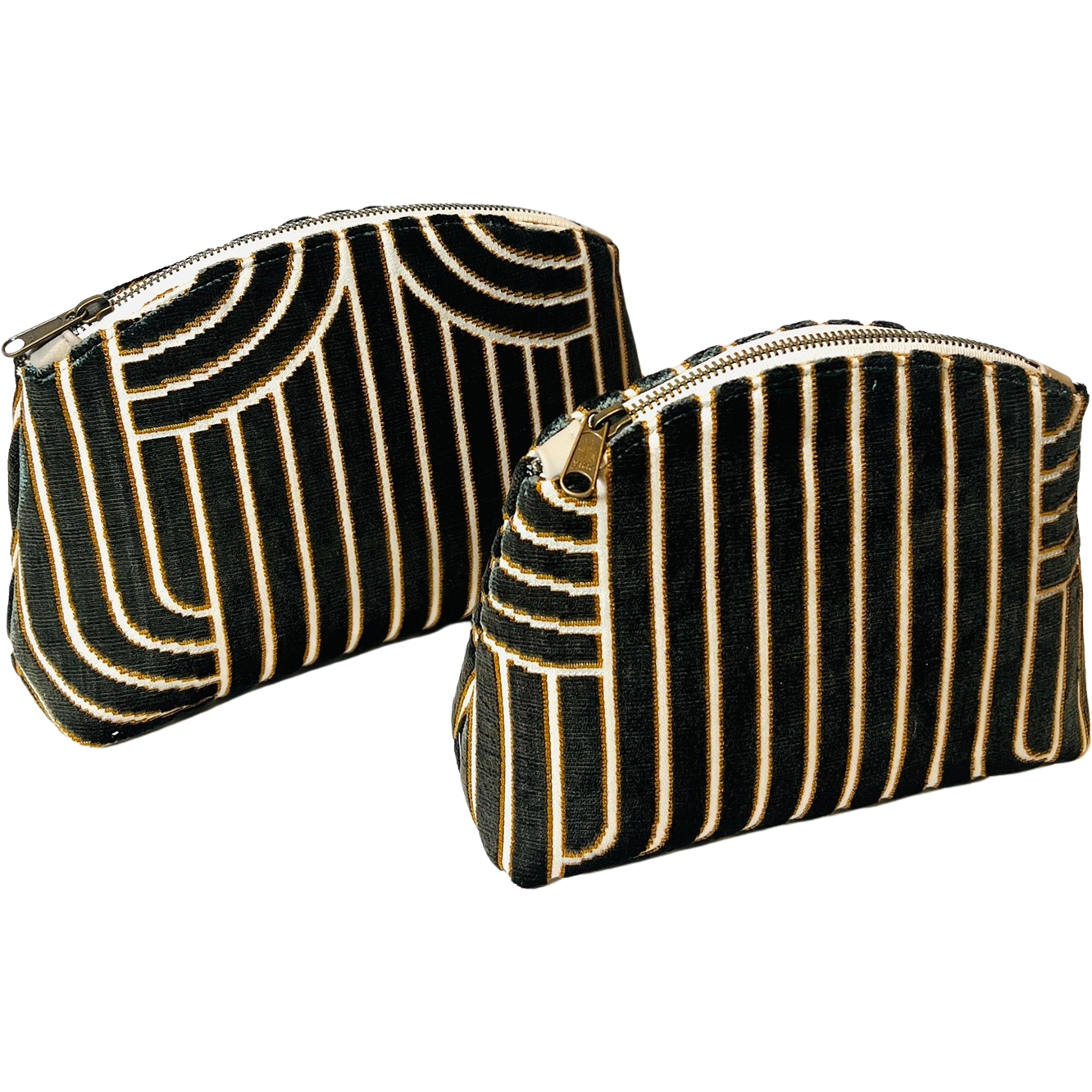 Art Deco Black Velvet Purse