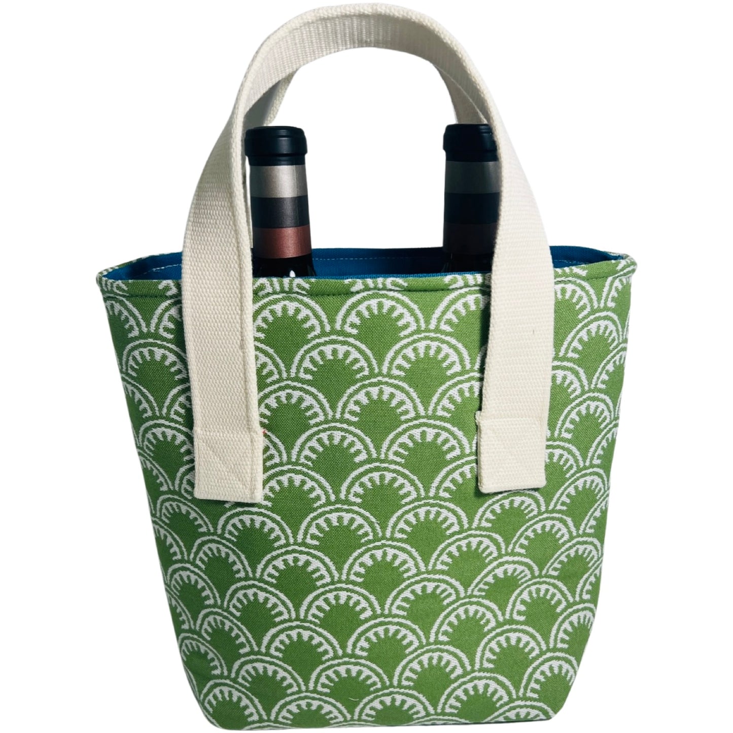 Green Maisie Wine Tote (Double Bottle)