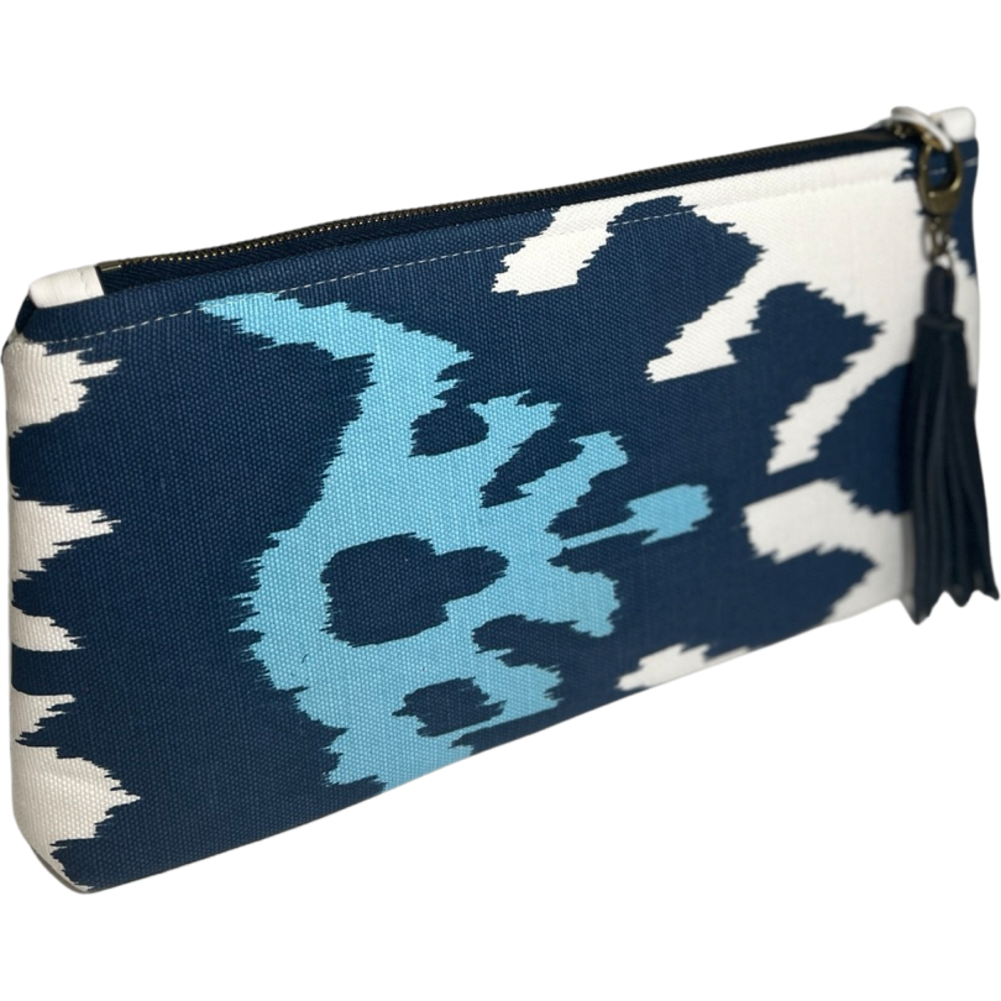 Navy Ikat Clutch