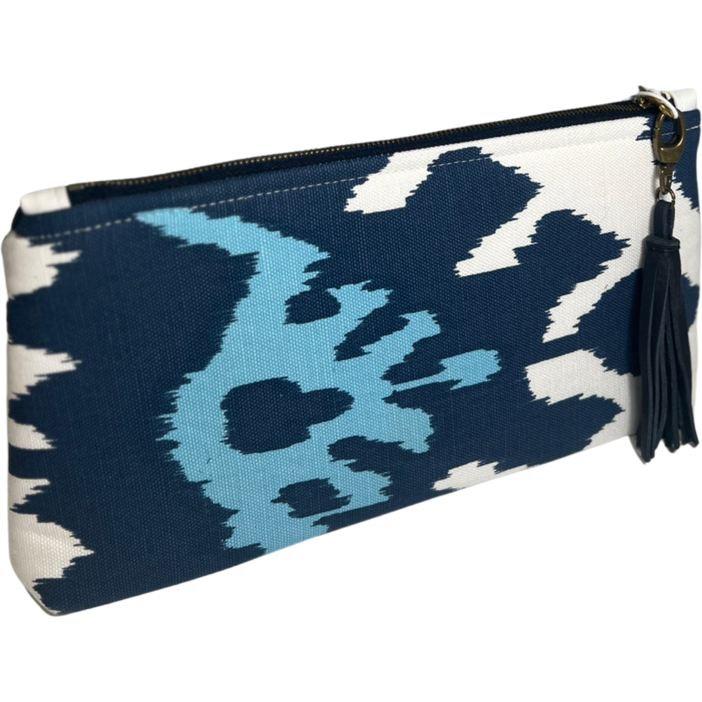 Navy Ikat Clutch