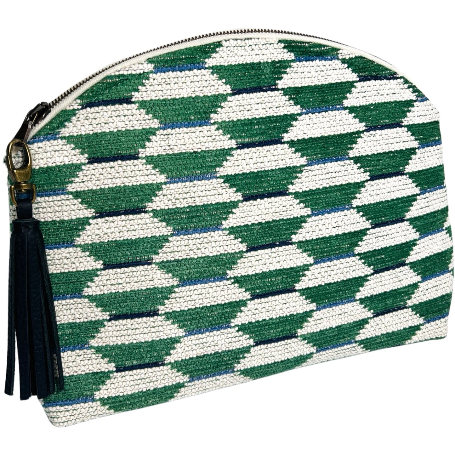 Green Geometric Performance Pouch