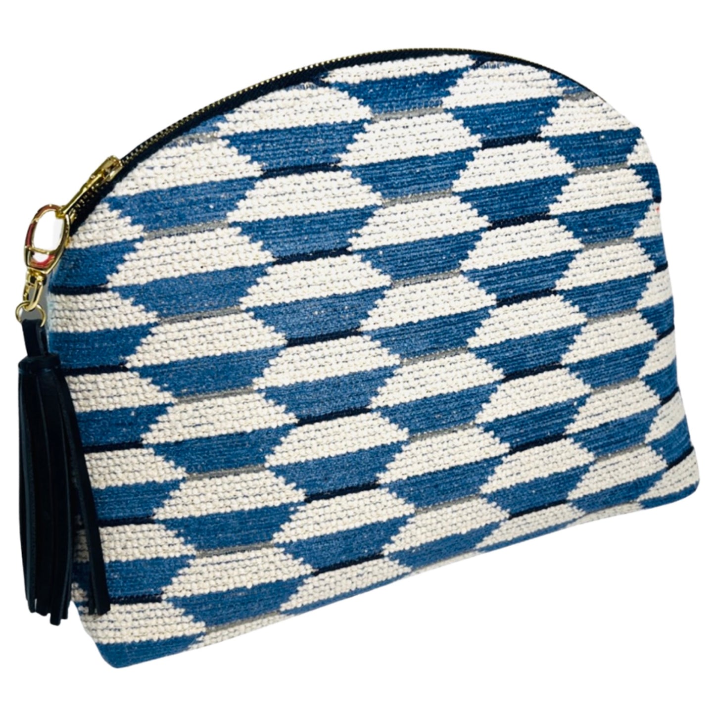 Blue Geometric Performance Pouch